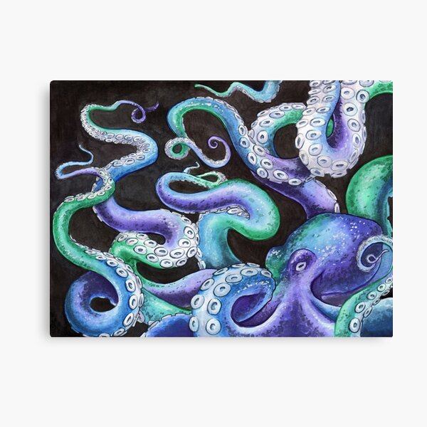 Squirmy Octopus Canvas Print