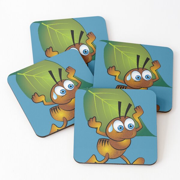 Item preview, Brown worker ant carrying a leaf designed and sold by WorkerAnts.