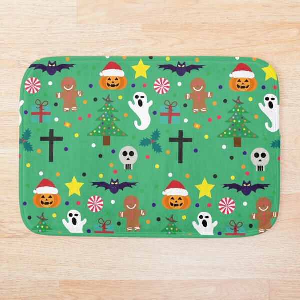 Item preview, Green BG | HallowMas - Halloween and Christmas  designed and sold by creativewildtrain444.
