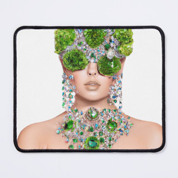 Item preview, Fine Art Headpiece Crystal Masquerade Mask Art, Fashion Photography, Altered Model Portrait. Digital Art Print, Printable Wall Art designed and sold by RadRococo.
