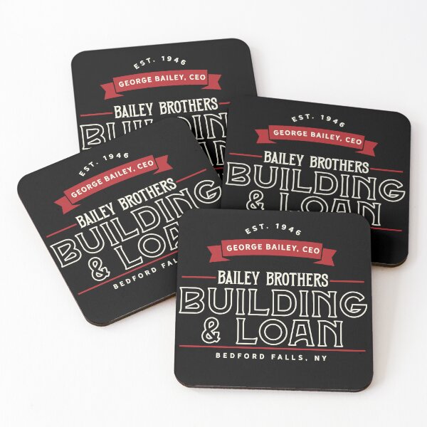 Item preview, Bailey Brothers building and loan association shield, George Bailey executive officer, Christmas Design designed and sold by SleeplessLady.