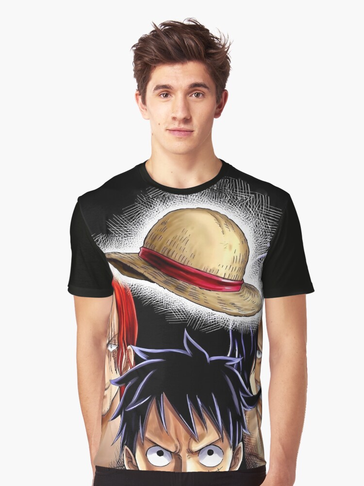 Monkey D. Luffy T-shirt Straw hat One Piece, T-shirt, hat, piracy