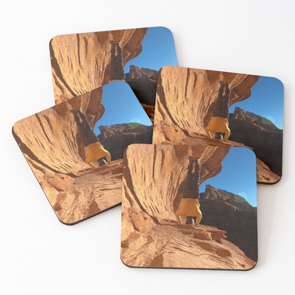Item preview, Headstand on sunlit rock shelf designed and sold by Creative Endeavors ..