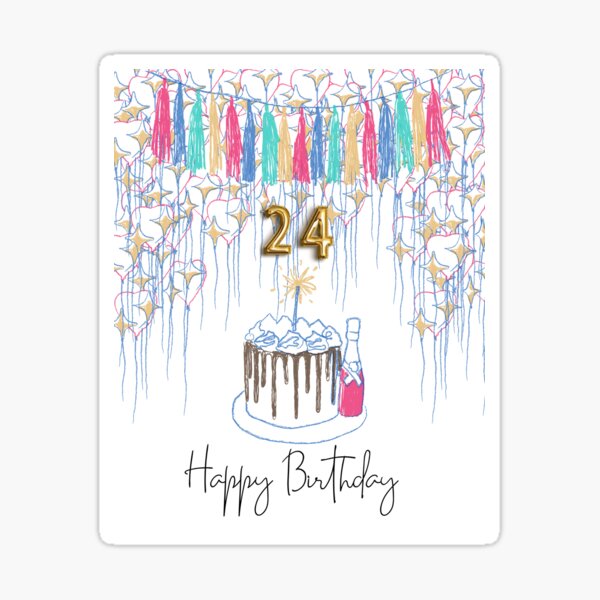 LINAYE 24 Sheets Happy Birthday Stickers for Kids Adults 730 Counts Birthday Stickers Small Large Stickers for Birthday Party, Birthday Gifts Cards