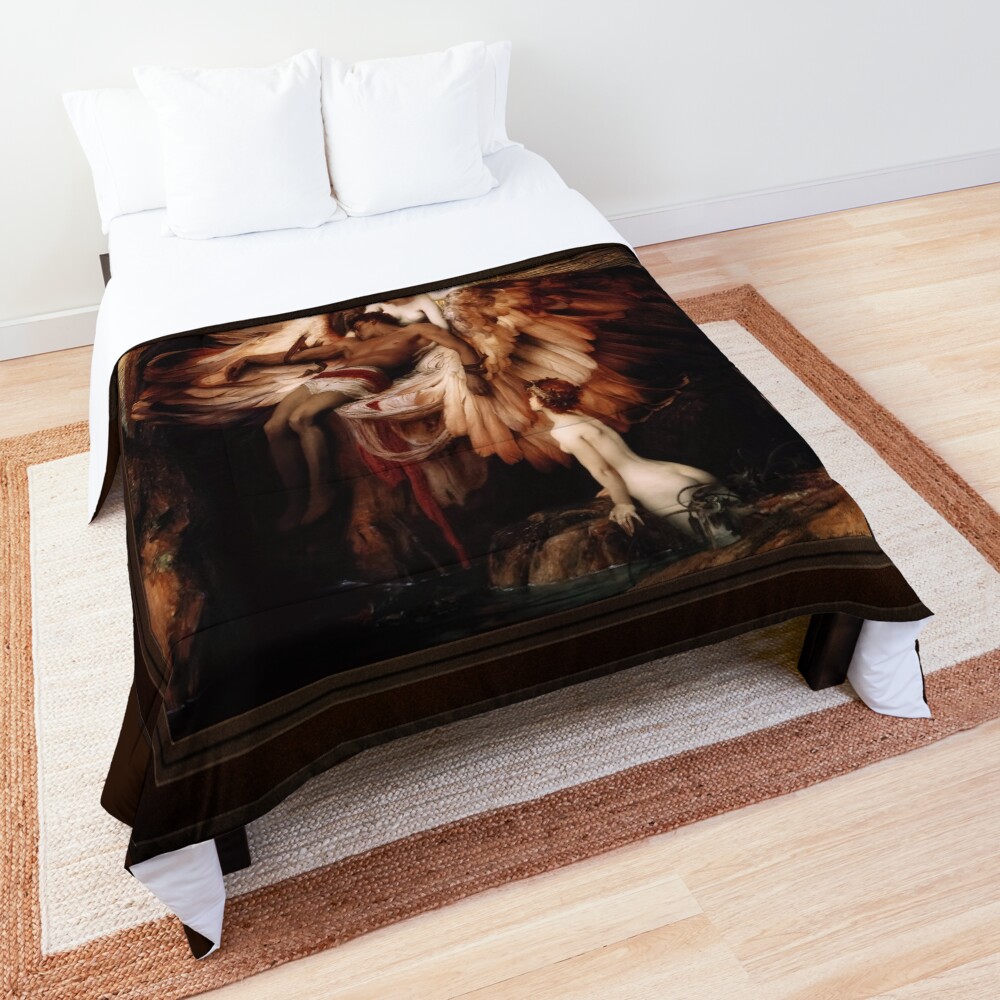 The Lament for Icarus by Herbert James Draper Old Masters Classical Fine Art Reproduction Comforter
