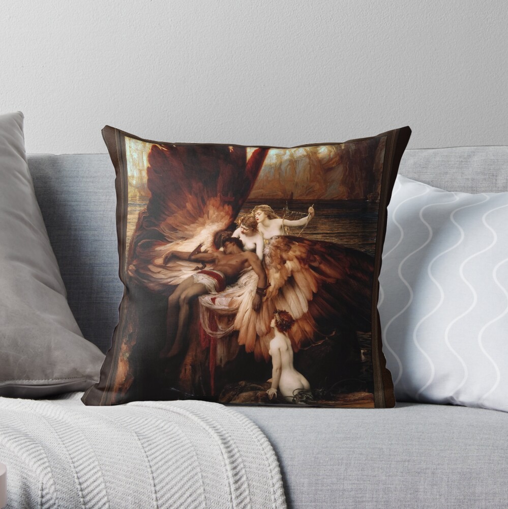 The Lament for Icarus by Herbert James Draper - The Sorrow Of Failure 3 The Lament for Icarus by Herbert James Draper Old Masters Classical Fine Art Reproduction Floor Pillow