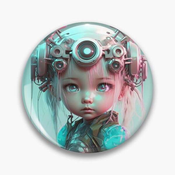 Item preview, AI Chibi Robot Girl designed and sold by AI-Art-by-Chira.