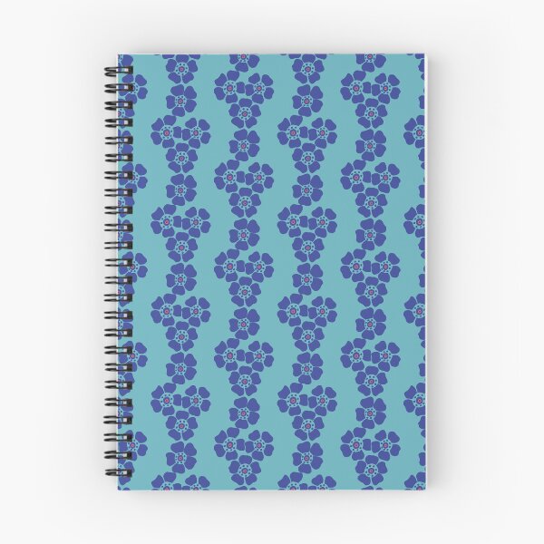 Item preview, Wax Flower stripes - light blue designed and sold by Jane  Abbott Designs.