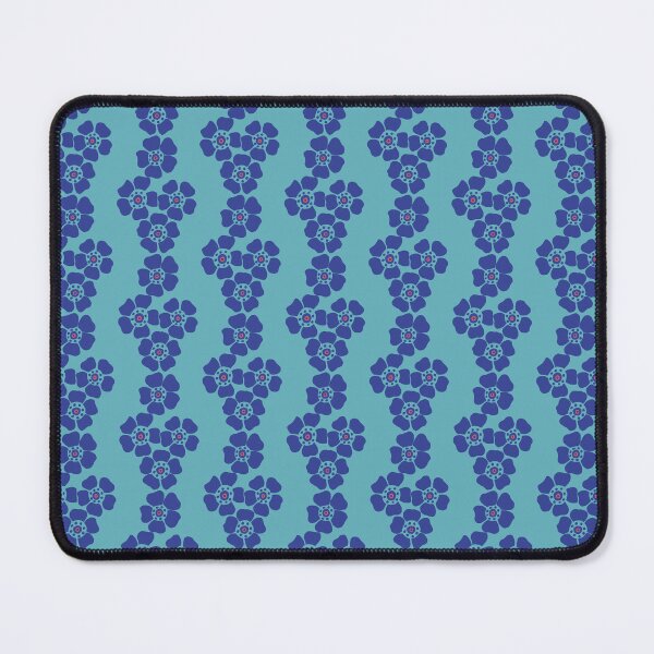 Item preview, Wax Flower stripes - light blue designed and sold by Jane  Abbott Designs.