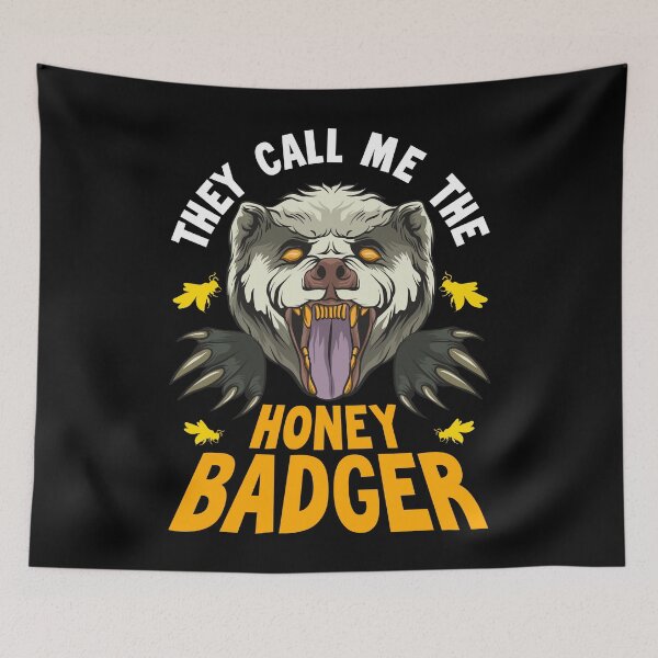 Item preview, Mean Angry Snarling Honey Badger. designed and sold by Gold Wings Tees.