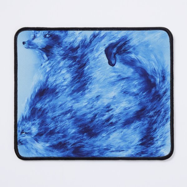 Item preview, Copy of  Blue Foxes with  Blue Flame Bodies Digital Art designed and sold by DesignerKin.