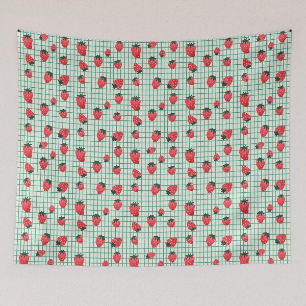 Item preview, Strawberries in Green Basket Pattern designed and sold by CavaCreates.