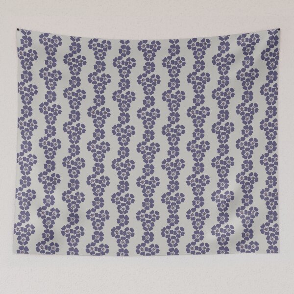 Item preview, Wax Flower stripes - purple sand designed and sold by Jane  Abbott Designs.