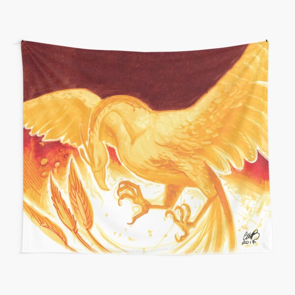 Swooping Phoenix Tapestry