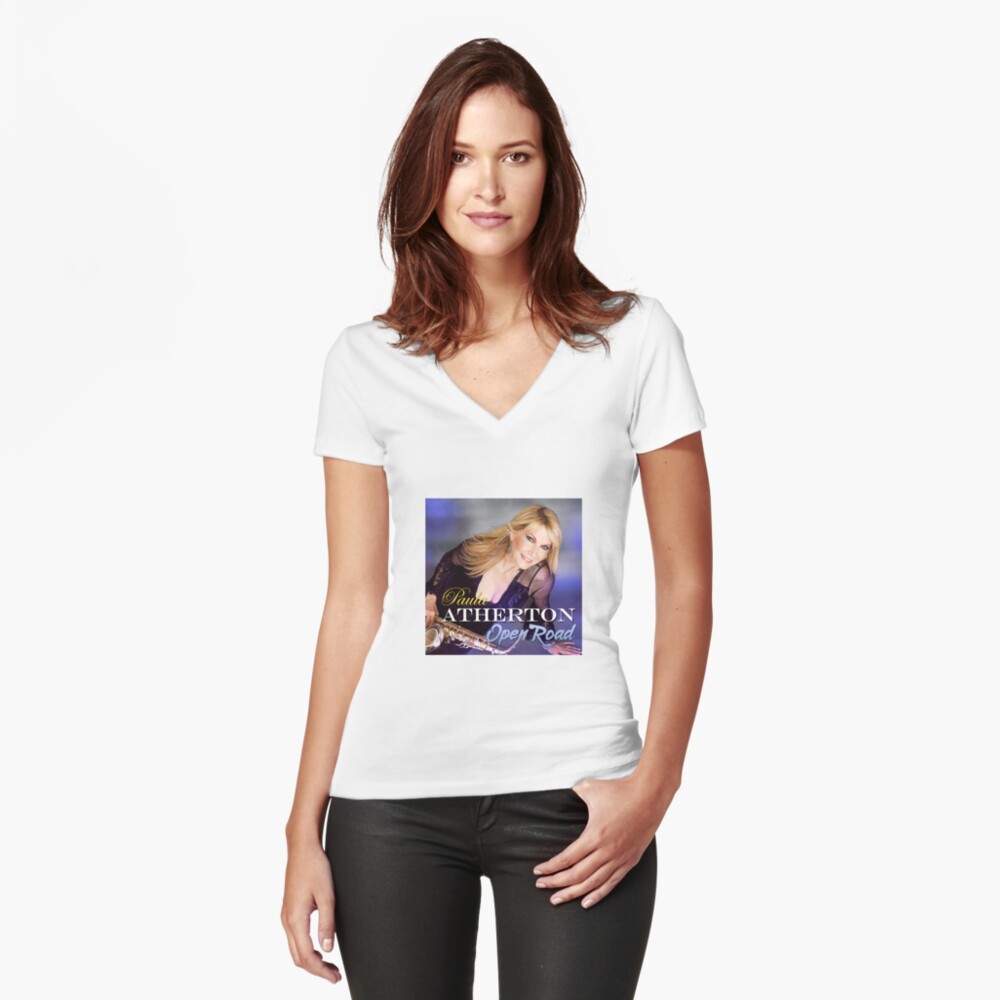 Item preview, Fitted V-Neck T-Shirt designed and sold by CoffeeCupLife2.