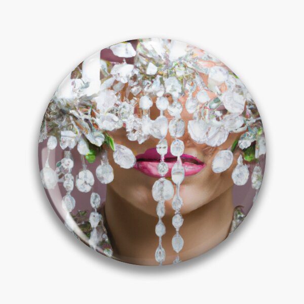Item preview, Fine Art Headpiece Crystal Masquerade Mask Art, Fashion Photography, Altered Model Portrait. Digital Art Print, Printable Wall Art designed and sold by RadRococo.