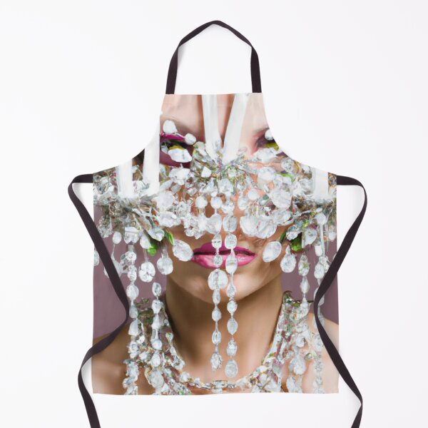 Item preview, Fine Art Headpiece Crystal Masquerade Mask Art, Fashion Photography, Altered Model Portrait. Digital Art Print, Printable Wall Art designed and sold by RadRococo.