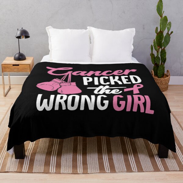 Item preview, Fuck Breast Cancer, Cancer Picked the Wrong Girl, Pink Ribbon designed and sold by Too Sweet.