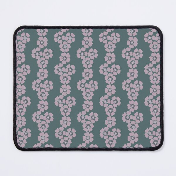 Item preview, Wax Flower stripes - green designed and sold by Jane Abbott Designs.