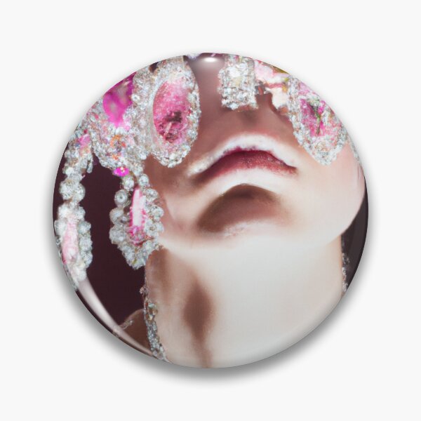 Item preview, Fine Art Headpiece Crystal Masquerade Mask Art, Fashion Photography, Altered Model Portrait. Digital Art Print, Printable Wall Art designed and sold by RadRococo.