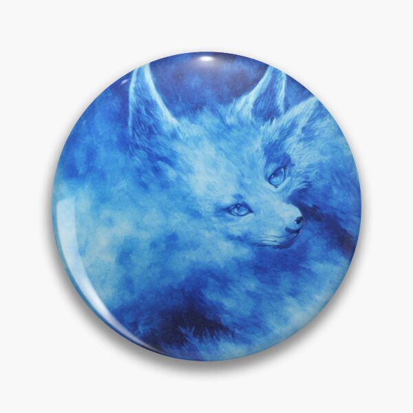 Item preview, Blue Foxes with  Blue Flame Bodies Digital Art designed and sold by DesignerKin.