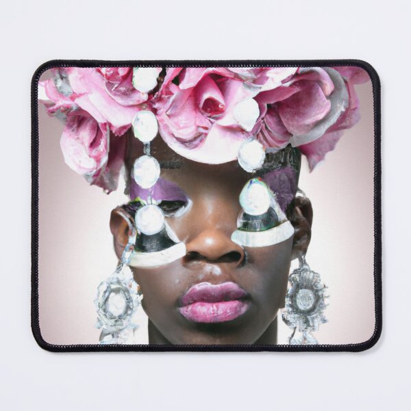Item preview, Fine Art Headpiece Crystal Masquerade Mask Art, Fashion Photography, Altered Model Portrait. Digital Art Print, Printable Wall Art designed and sold by RadRococo.