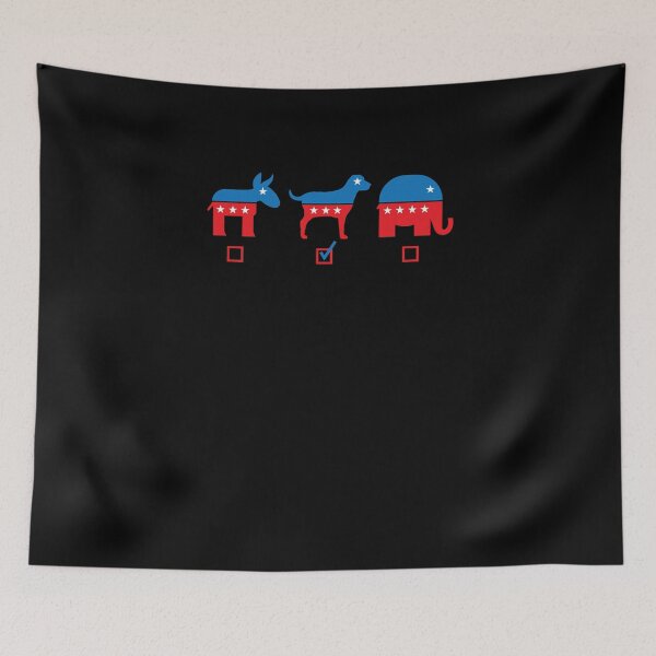 Item preview, Vote Dog instead of Donkey or Elephant in the next election designed and sold by Gold Wings Tees.