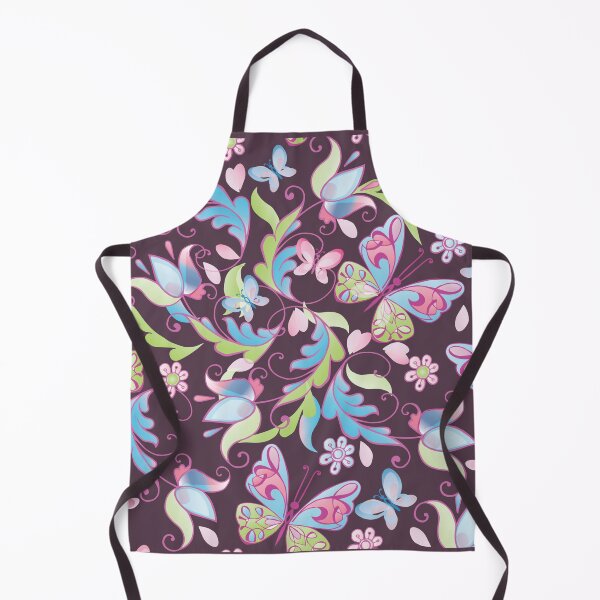 Item preview, Cute floral with pink and blue butterflies designed and sold by obinsuma.