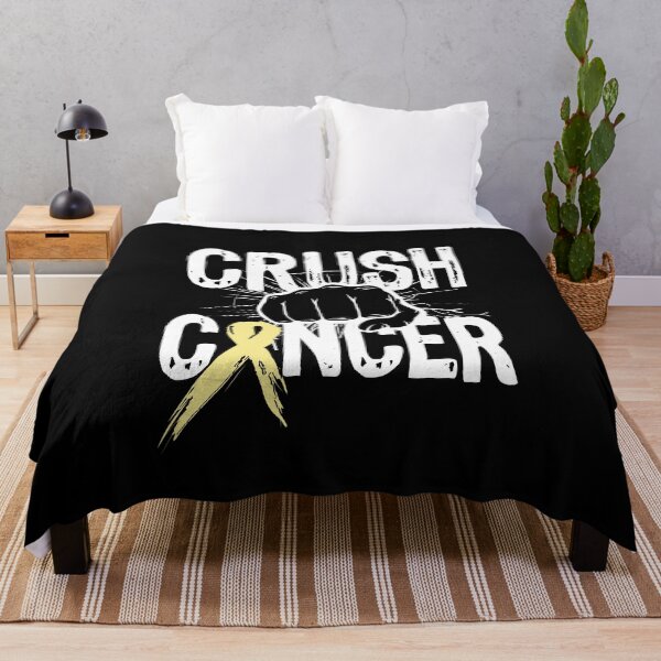 Artikelvorschau, Fuck Bone Cancer, Crush Cancer Yellow Ribbon entworfen und verkauft von Too Sweet.