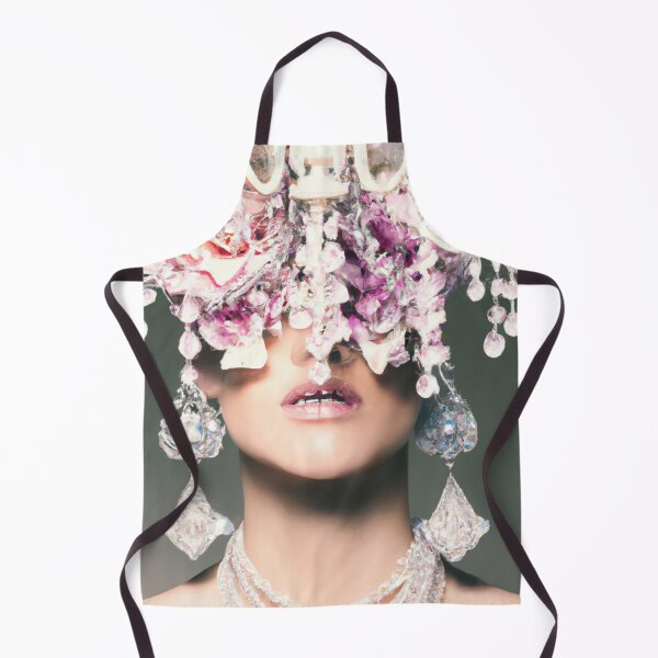 Item preview, Fine Art Headpiece Crystal Masquerade Mask Art, Fashion Photography, Altered Model Portrait. Digital Art Print, Printable Wall Art designed and sold by RadRococo.