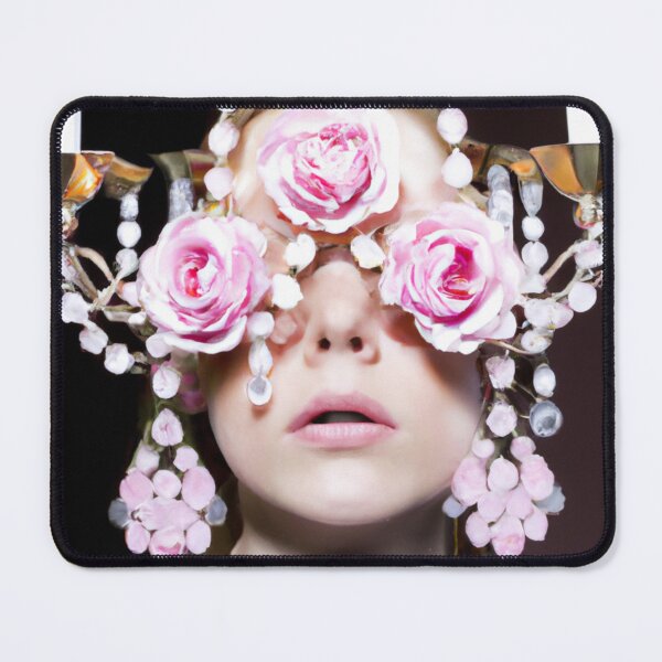 Item preview, Fine Art Headpiece Crystal Masquerade Mask Art, Fashion Photography, Altered Model Portrait. Digital Art Print, Printable Wall Art designed and sold by RadRococo.