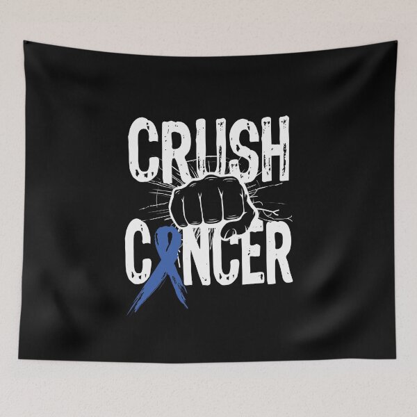 Item preview, Fuck Colon Cancer, Crush Cancer Blue Ribbon  designed and sold by Too Sweet.