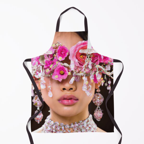 Item preview, Fine Art Headpiece Crystal Masquerade Mask Art, Fashion Photography, Altered Model Portrait. Digital Art Print, Printable Wall Art designed and sold by RadRococo.