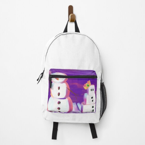 Item preview, Snowmen in a Vibrant Purple Night designed and sold by EdenDrawsArt.