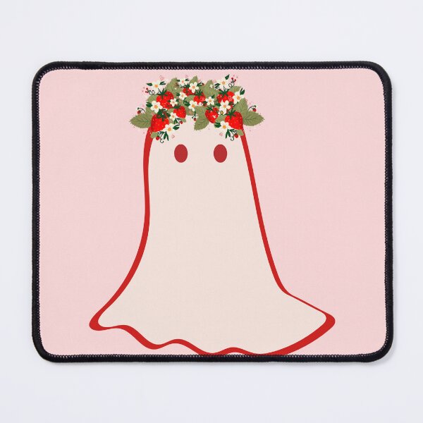 Item preview, Strawberry Ghost Flower Crown in Pastel Pink designed and sold by Pink Ribbon.