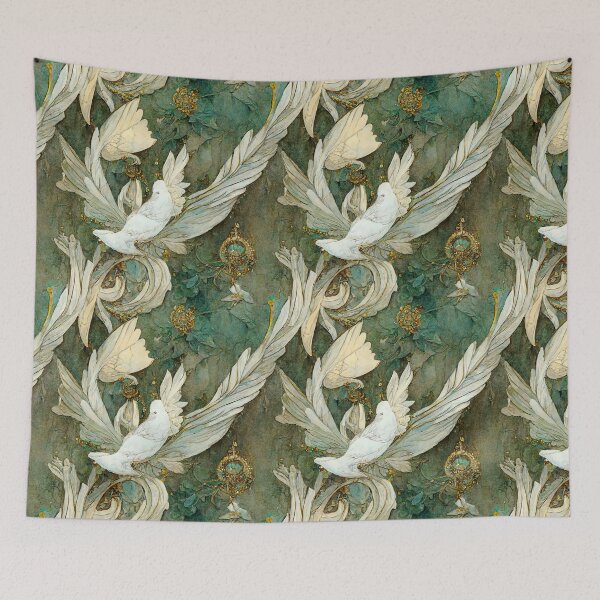 Item preview, Surrealist Doves designed and sold by BellasArtStudio.