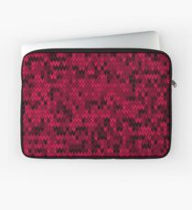 Red knitted textiles Laptop Sleeve