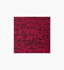 Red knitted textiles Art Board