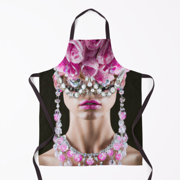 Item preview, Fine Art Headpiece Crystal Masquerade Mask Art, Fashion Photography, Altered Model Portrait. Digital Art Print, Printable Wall Art designed and sold by RadRococo.