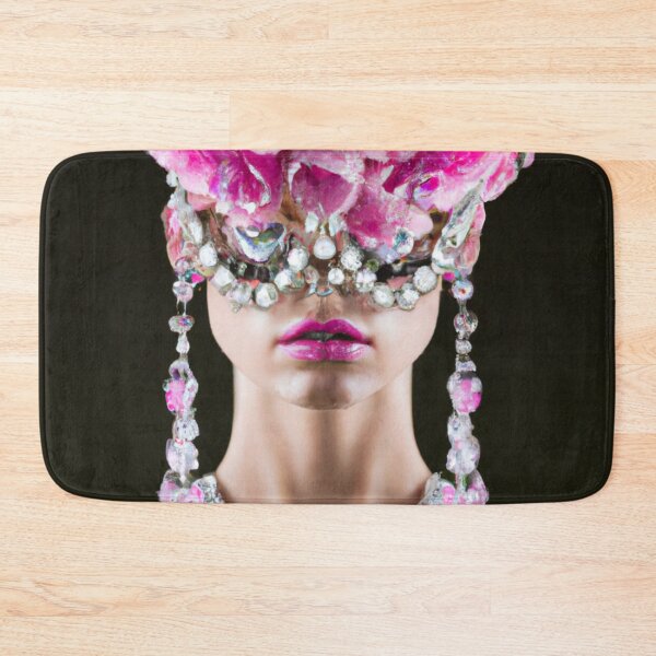 Item preview, Fine Art Headpiece Crystal Masquerade Mask Art, Fashion Photography, Altered Model Portrait. Digital Art Print, Printable Wall Art designed and sold by RadRococo.