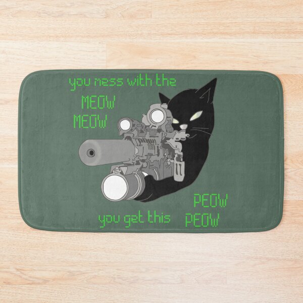 Item preview, You Mess With The Meow Meow Black designed and sold by ViewerEqualsPhoton.