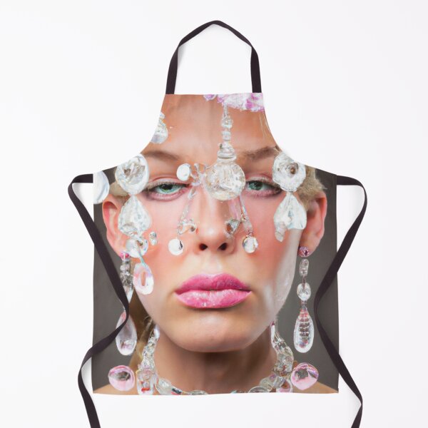 Item preview, Fine Art Headpiece Crystal Masquerade Mask Art, Fashion Photography, Altered Model Portrait. Digital Art Print, Printable Wall Art designed and sold by RadRococo.