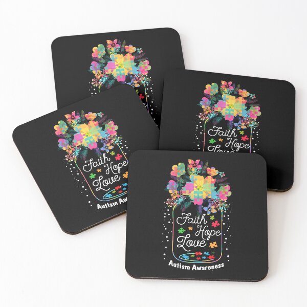Item preview, Faith Hope Love Autism Awareness designed and sold by Helbon-art.