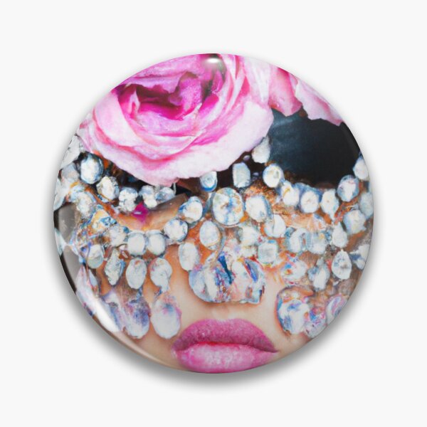 Item preview, Fine Art Headpiece Crystal Masquerade Mask Art, Fashion Photography, Altered Model Portrait. Digital Art Print, Printable Wall Art designed and sold by RadRococo.