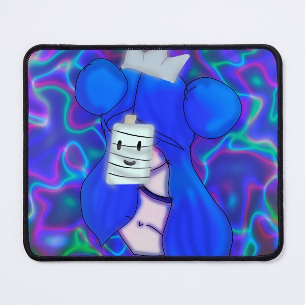 Item preview, Woman with Blue Hair and Paper Mask Portrait - Anime designed and sold by jolabrese.