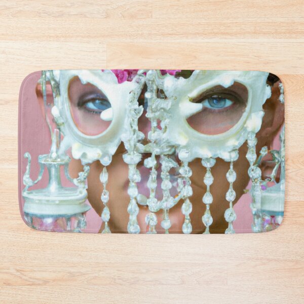 Item preview, Fine Art Headpiece Crystal Masquerade Mask Art, Fashion Photography, Altered Chandlier Art Portrait,  Model Portrait. Digital Art Print, Printable Wall Art designed and sold by RadRococo.