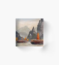 Bloque acrílico La bahía de Halong