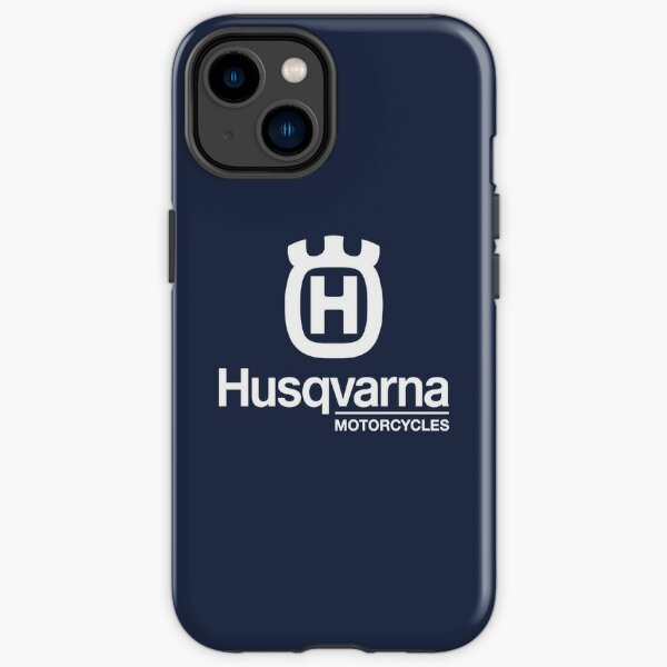 weißes Emblem mit Husqvarna-Skript iPhone Robuste Hülle