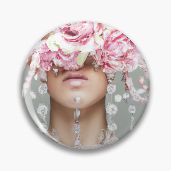 Item preview, Fine Art Headpiece Crystal Masquerade Mask Art, Fashion Photography, Altered Model Portrait. Digital Art Print, Printable Wall Art designed and sold by RadRococo.