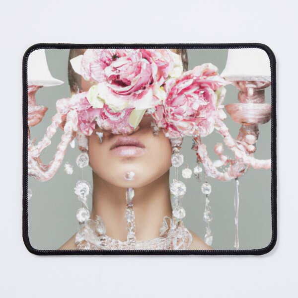Item preview, Fine Art Headpiece Crystal Masquerade Mask Art, Fashion Photography, Altered Model Portrait. Digital Art Print, Printable Wall Art designed and sold by RadRococo.